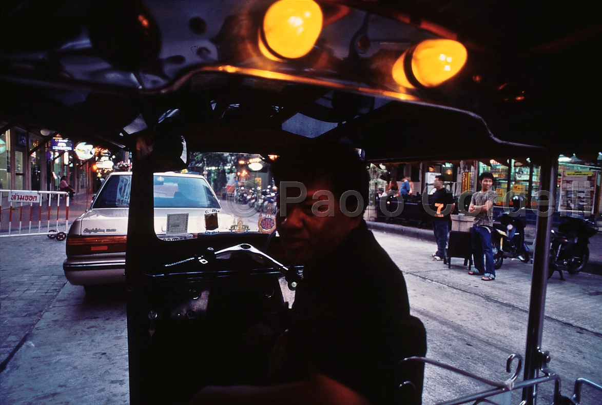 Tuk-Tuk (Motorcycle Taxi) driver, Bangkok, Thailand
 (cod:Thailand 51)